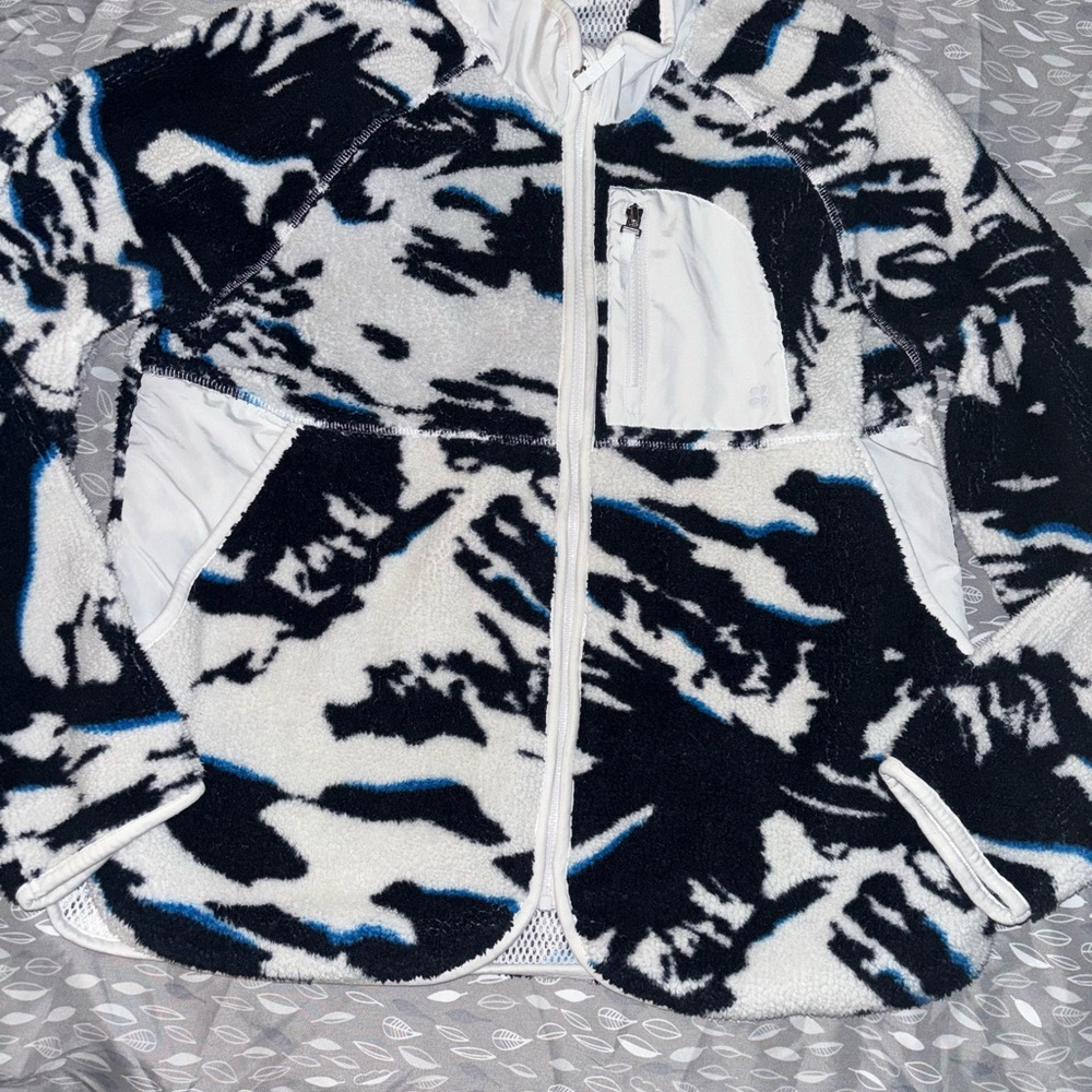 Sweaty Betty Women's Ski Jacket - Black, White, and Blue